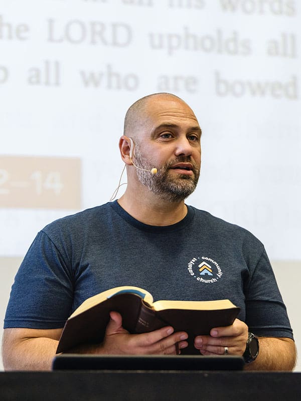 Pastor Sam preaching